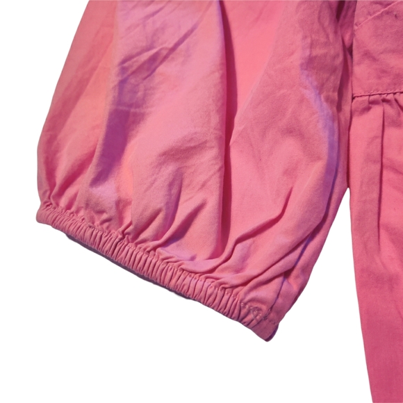 Free People Veronica Poplin Sweetheart Peplum Babydoll Puff Sleeve Blouse - Picture 14 of 15